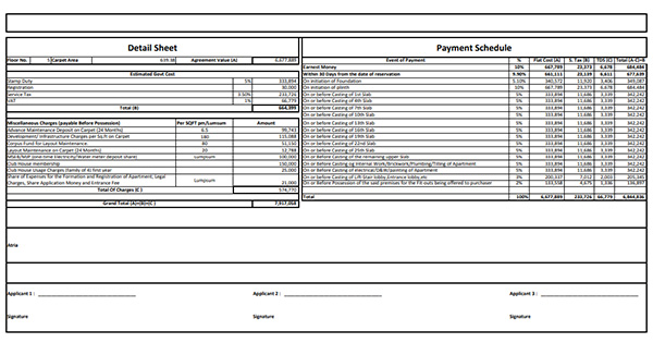 Kalpataru Borivali West Costing Plan